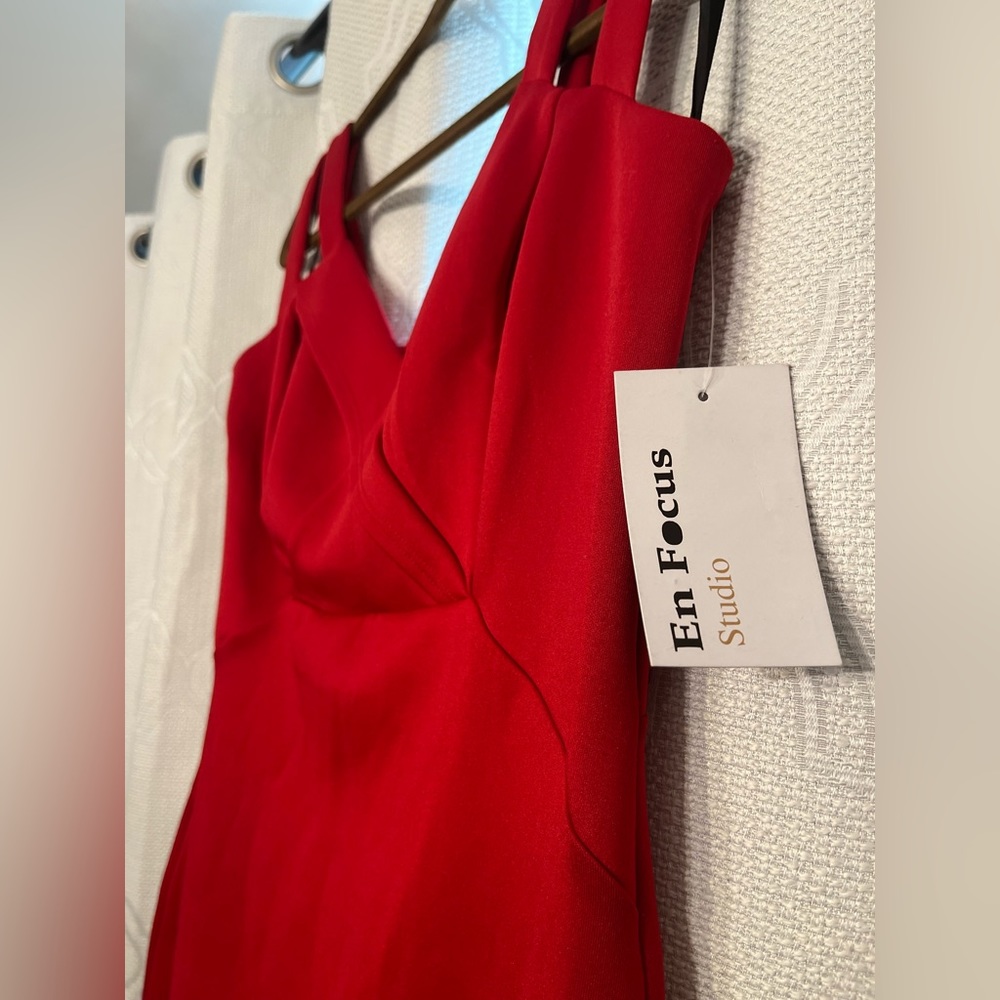 Red Stretchy Enfocus Studios Cocktail dress